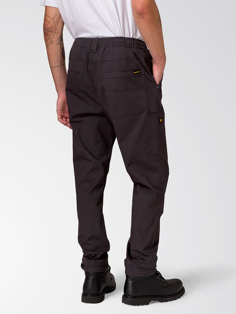 Pantalón Twill Hombre Stretch Utility Negro CAT