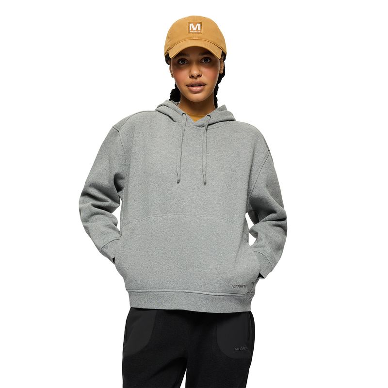 Poleron Mujer Relaxed Hoody Gris Merrell