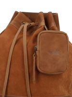 Mochila Cuero Mujer Gene Back Café Rockford