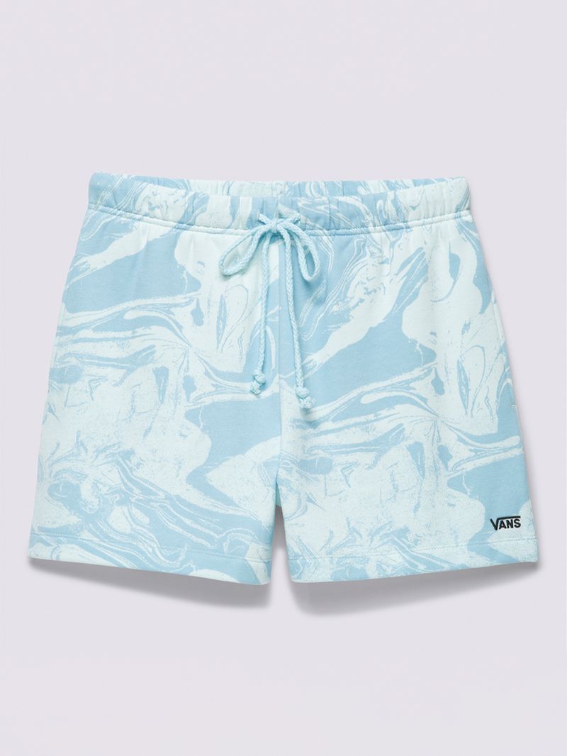 Pantalón Marble Print Short Blue Glow