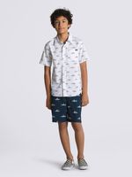 Camisa Shark Fin Woven SS (8-14 Años) White