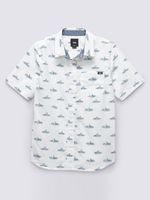 Camisa Shark Fin Woven SS (8-14 Años) White
