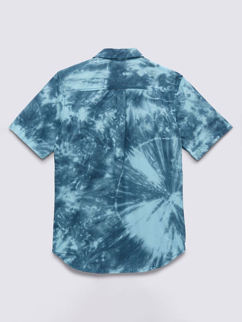 Camisa Viewside Woven SS (8-14 Años) Vans Teal