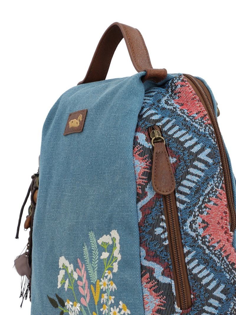 Mochila Textil Mujer Jointi Back Azul Rockford