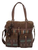 Cartera Textil Mujer Atzi Bag Café Rockford