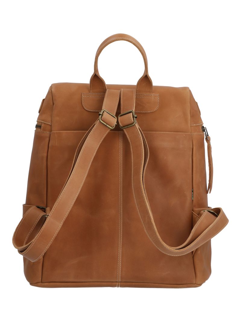 Mochila Cuero Mujer Grace Back Café Rockford