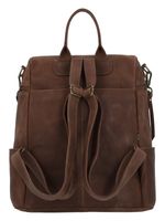 Mochila Cuero Mujer Grace Back Café Rockford