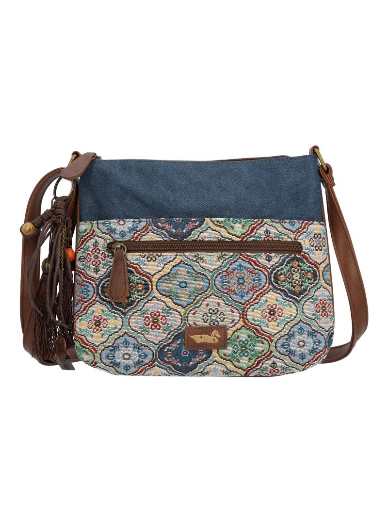 Cartera Textil Mujer Alikai Cross Azul Rockford