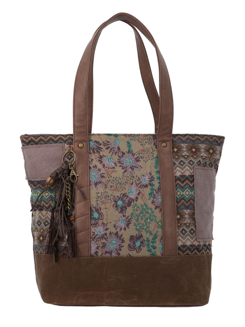 Cartera Textil Mujer Faui Tote Café Rockford