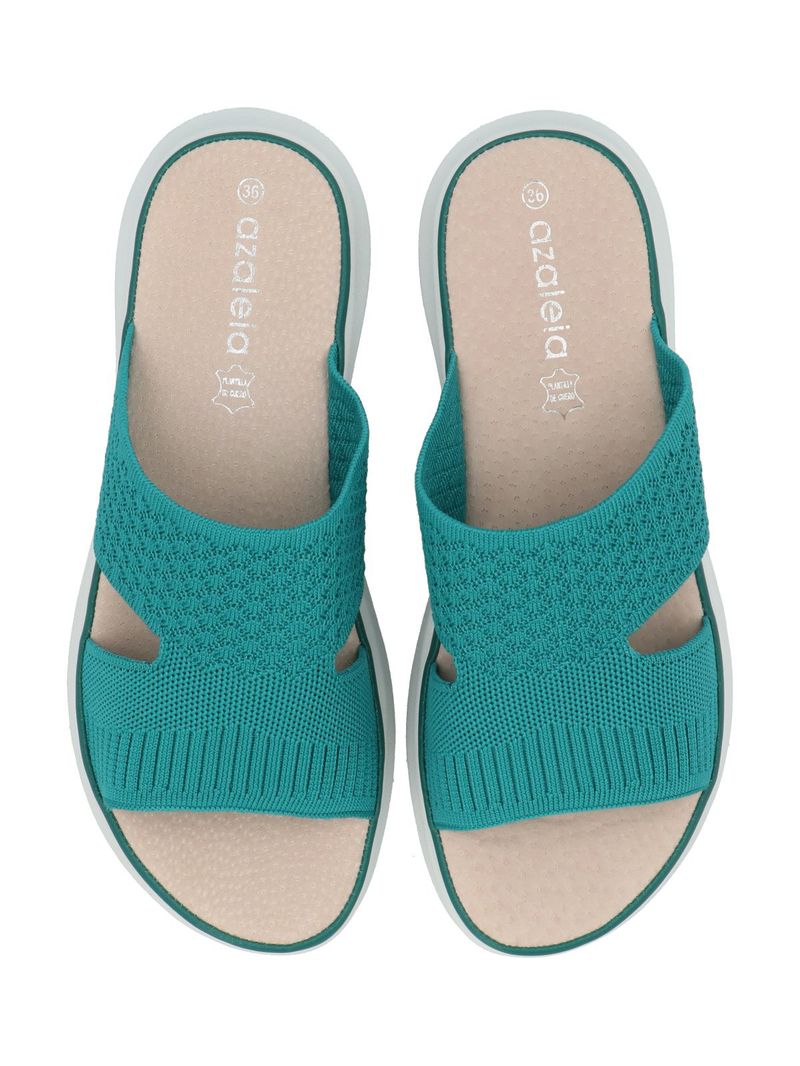Sandalia Mujer Laraina Turquesa Azaleia