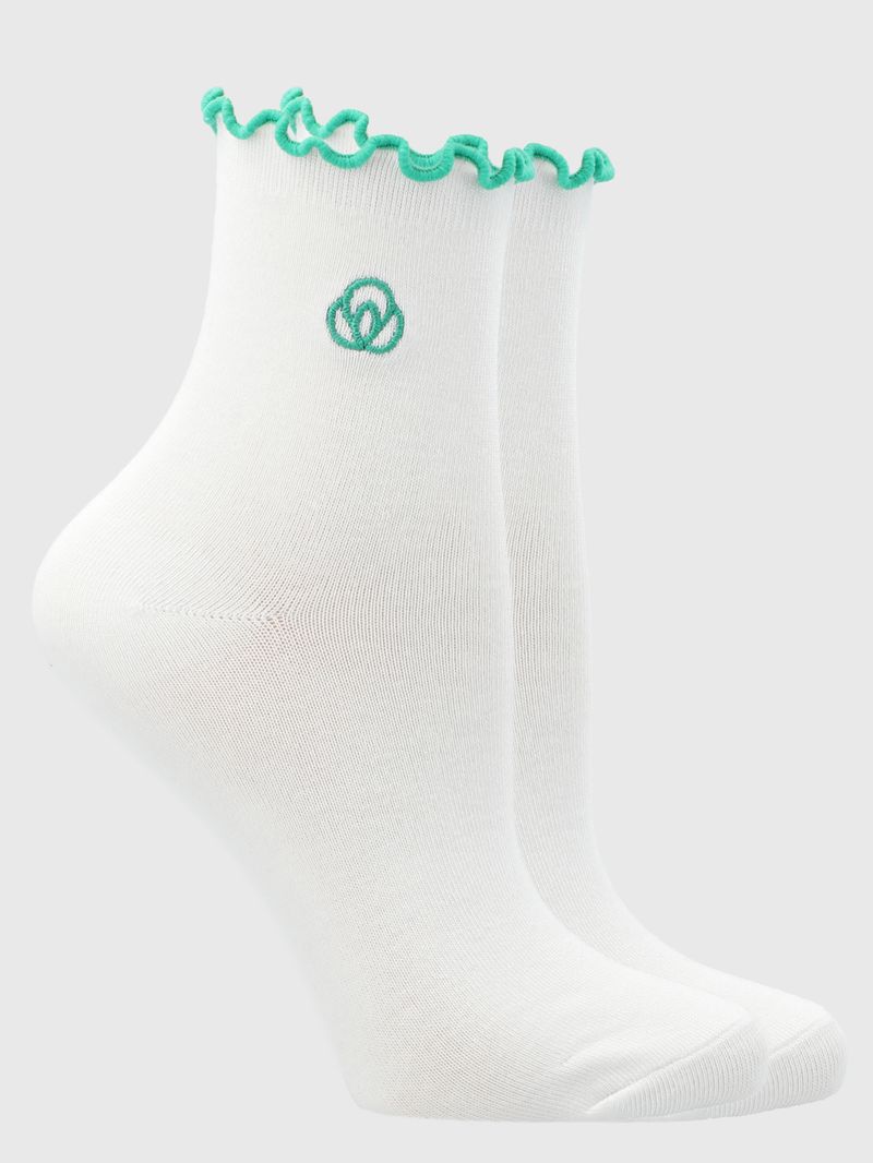 Calcetin Mujer 2 Pack Lettuce Blanco BSoul