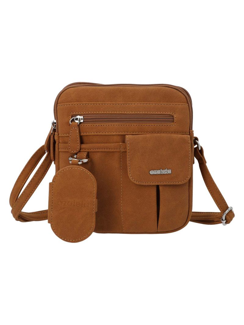 Cartera Mujer Harmony Cross Caramel Azaleia