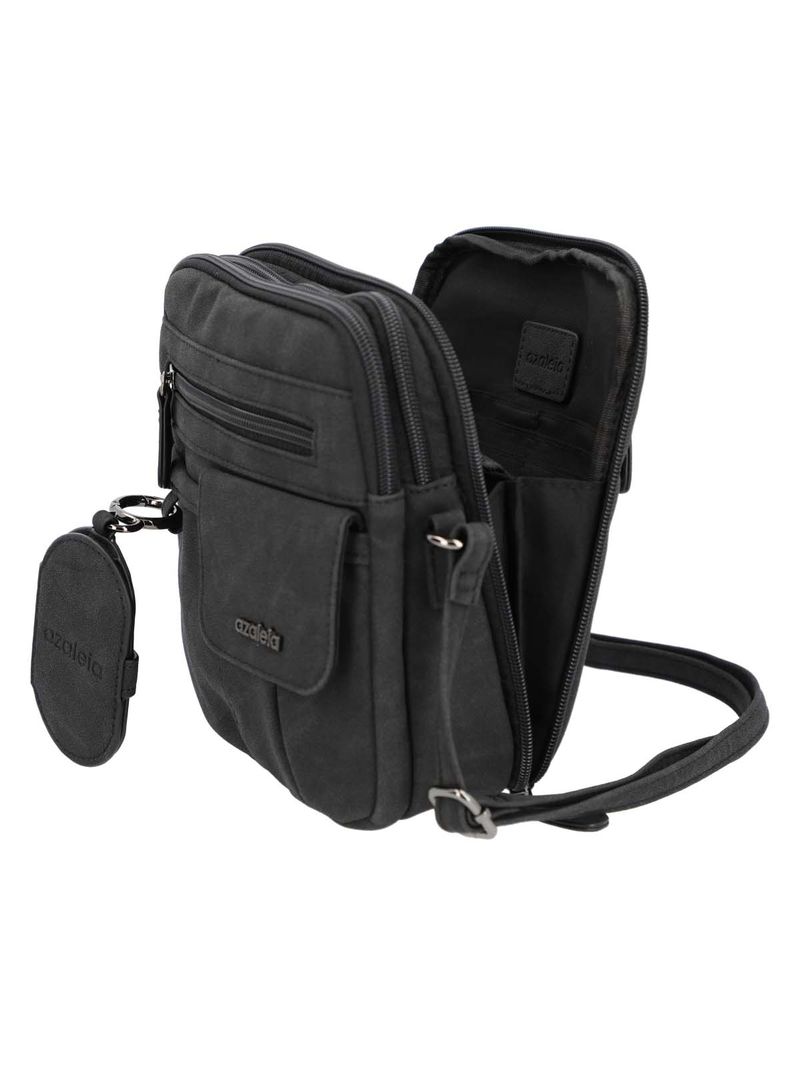 Cartera Mujer Harmony Cross Negro Azaleia