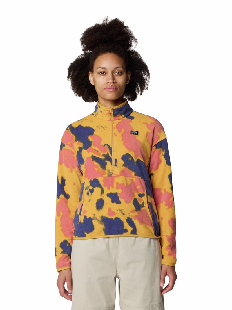 Polar Mujer Microchill Half Zip Amarillo Mountain Hardwear