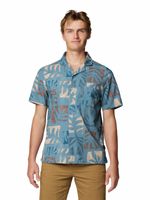 Camisa Manga Corta Trail Sender Azul Mountain Hardwear