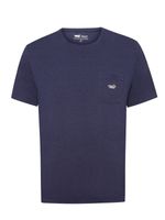 Polera Algodón Orgánico Hombre Drake Azul Rockford