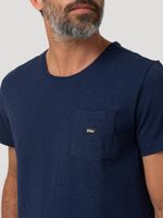 Polera Algodón Orgánico Hombre Drake Azul Rockford