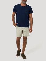 Polera Algodón Orgánico Hombre Drake Azul Rockford