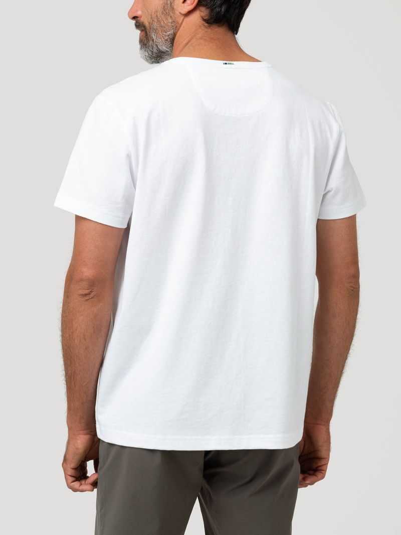 Polera Algodón Orgánico Hombre Drake Blanco Rockford