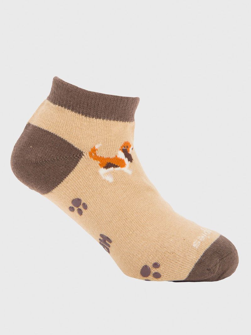 Calcetin Algodón Niño Ped Big Basset Beige/Crudo Hush Puppies