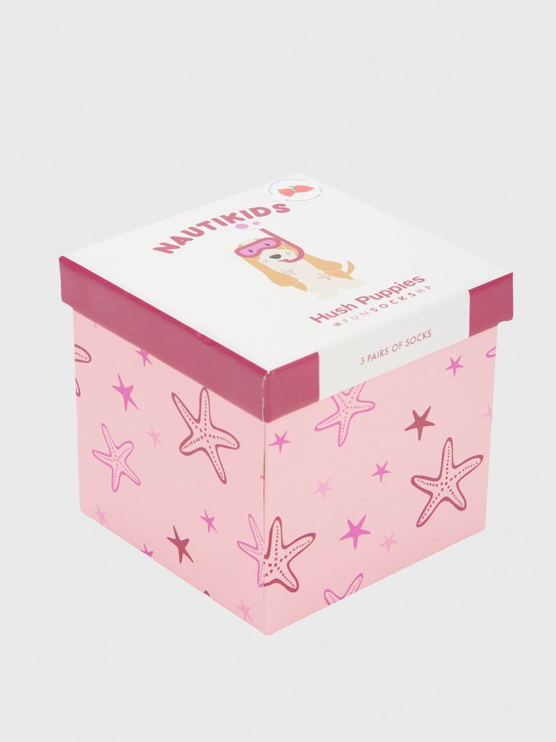 Calcetin Algodón Niña Pack Gift Dive Multicolor Hush Puppies