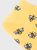 Calcetin Algodón Niña Ped Bees Amarillo Hush Puppies