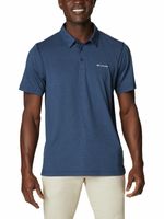 Polera Manga Corta Hombre Tech Trail Azul Columbia