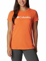 Polera Manga Corta Mujer Trek Graphic Tee Naranjo Columbia