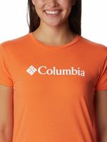 Polera Manga Corta Mujer Trek Graphic Tee Naranjo Columbia