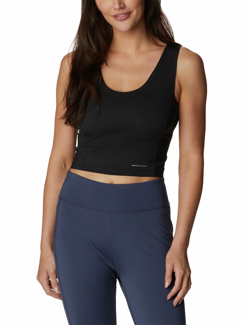 Polera Manga Corta Mujer Boundless Trek Tank Negro Columbia