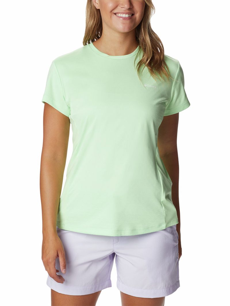 Polera Manga Corta Mujer Zero Ice Cirro Verde Columbia