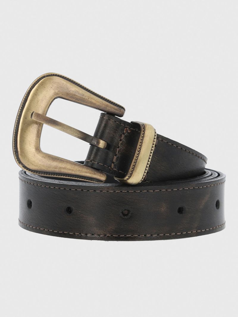 Cinturon Cuero Mujer Hp Victoria Negro Hush Puppies