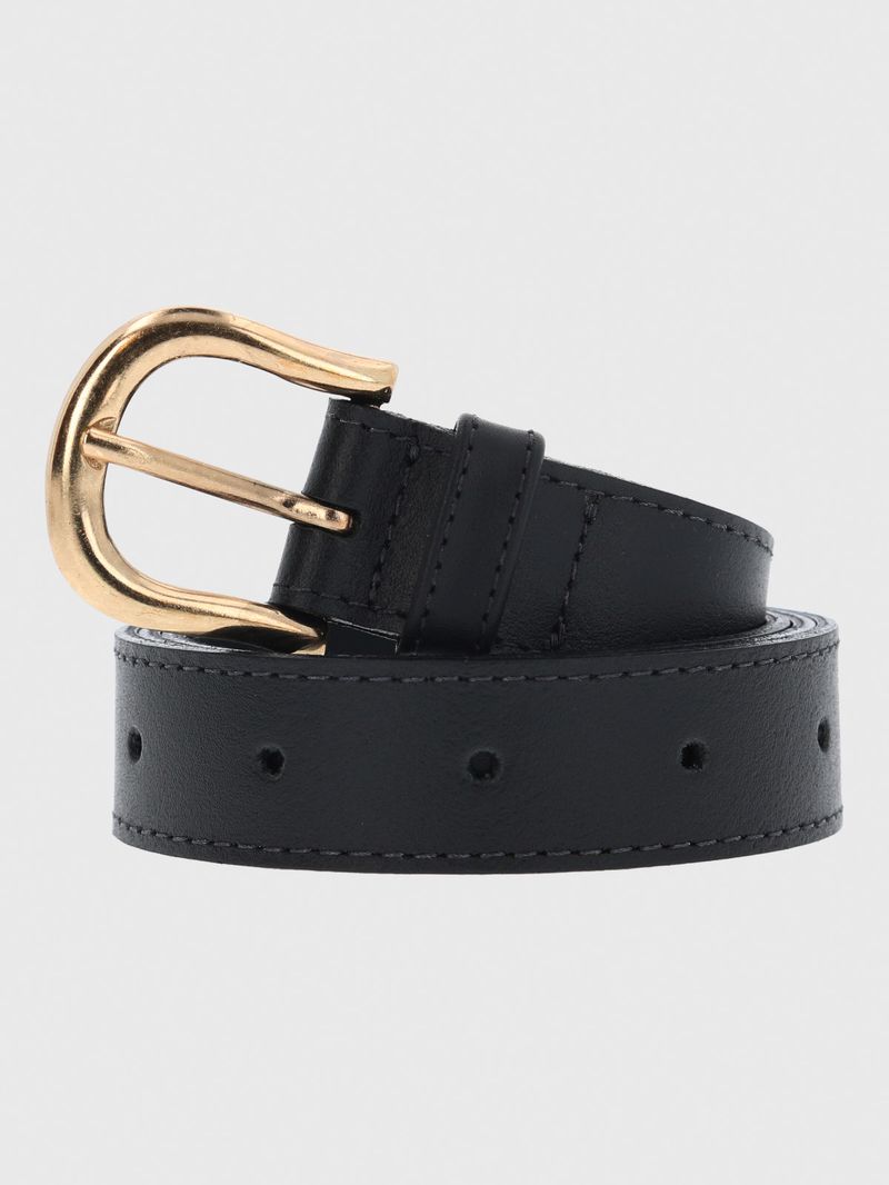 Cinturon Cuero Mujer Hp Vanny Negro Hush Puppies