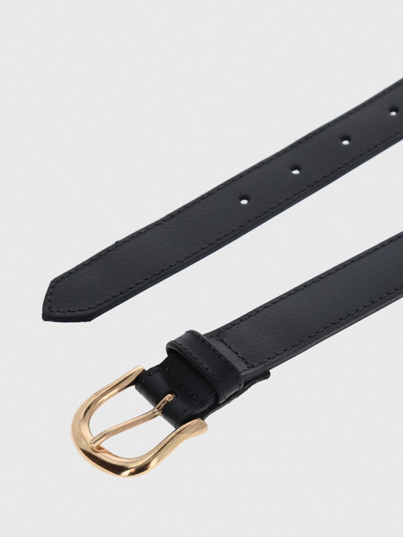 Cinturon Cuero Mujer Hp Vanny Negro Hush Puppies