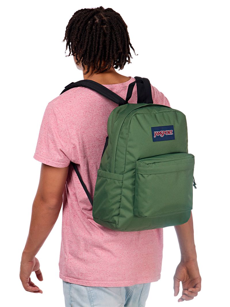 Mochila Superbreak Plus Verde Jansport