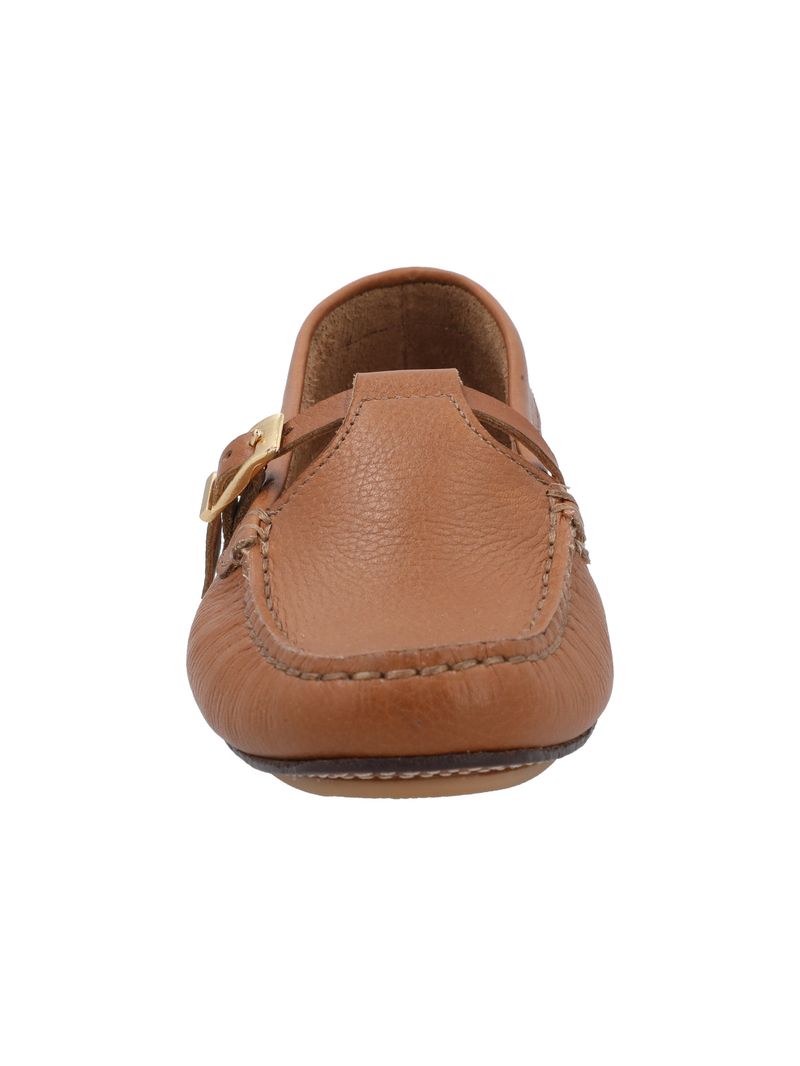 Zapato Cuero Mujer Campinas Café
