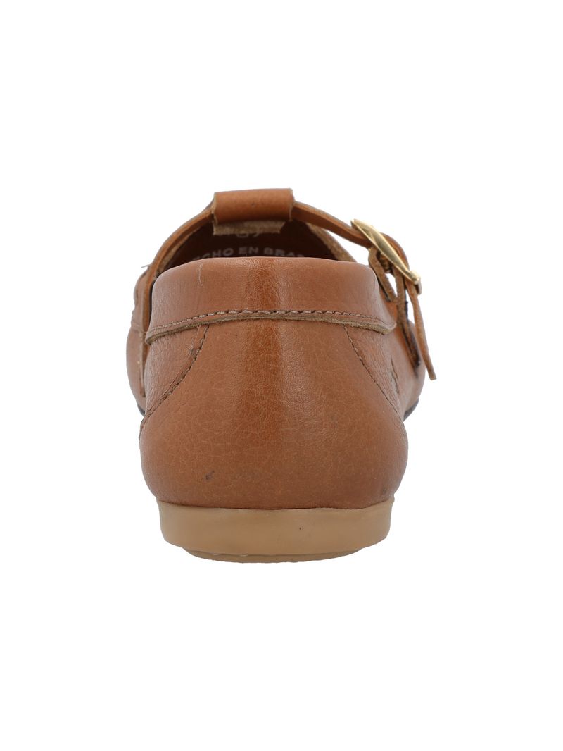 Zapato Cuero Mujer Campinas Café