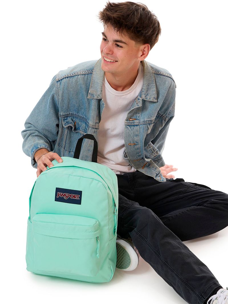 Mochila Superbreak Menta Jansport