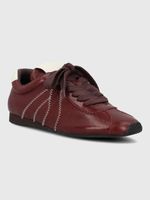 Zapatilla Cuero Mujer Bonik Rojo