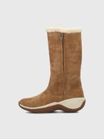 Bota Cuero Mujer Alove Button Café
