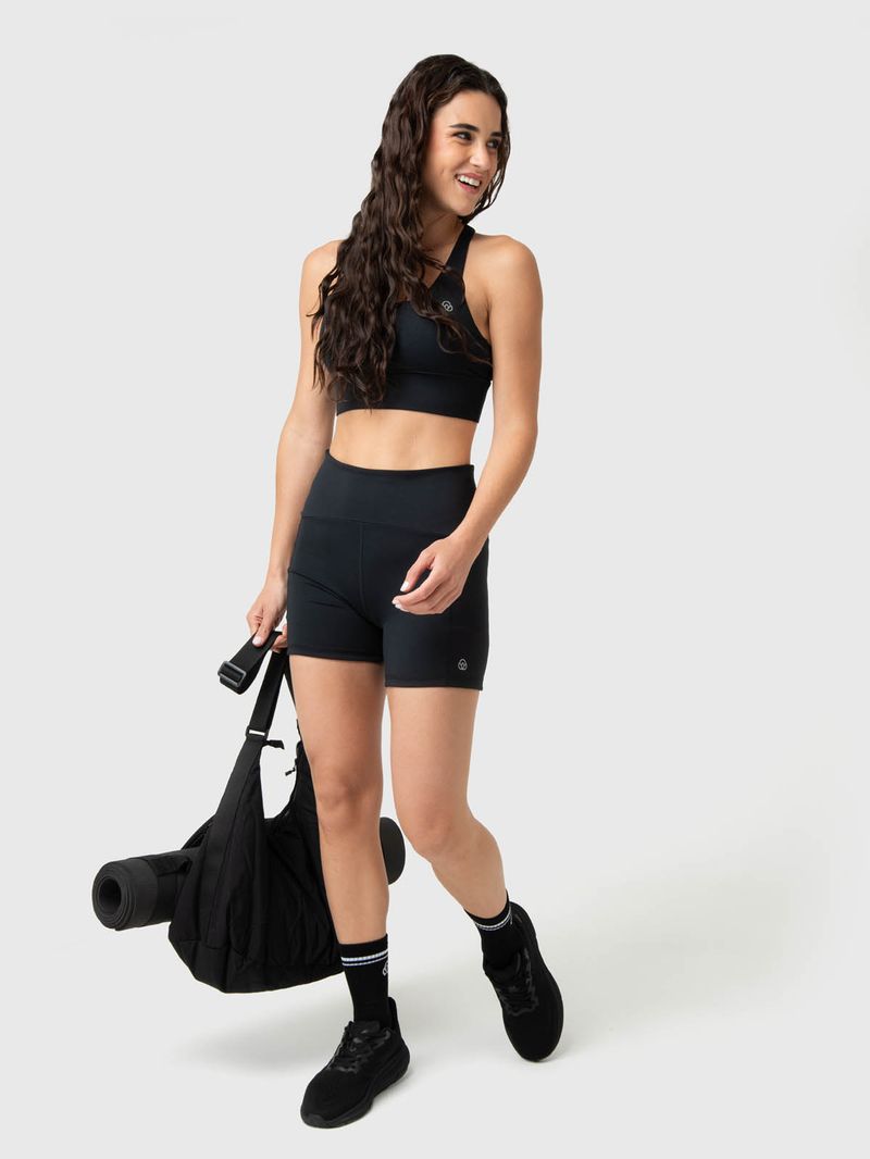 Short Mujer Pocket Aloe Negro Bsoul
