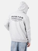 Poleron Hombre Landmark Full Zip Gris Claro Burton