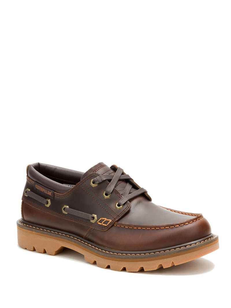 Zapato Hombre Colorado Boat Lo Café Oscuro Cat