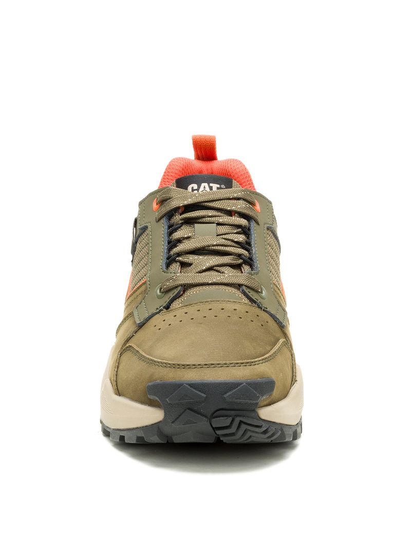 Zapatilla Hombre Grapple Leather Verde Oliva Cat