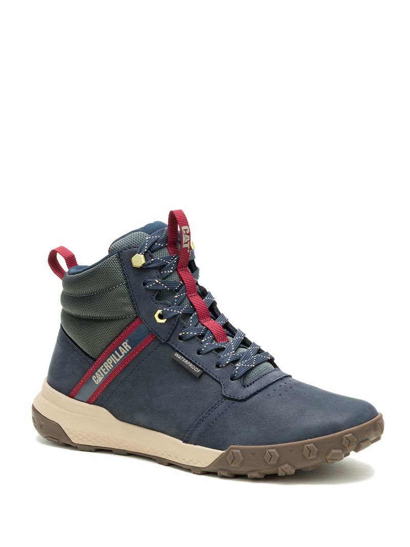 Zapatilla Con Caña Hombre Hex Ready Mid WP Azul Cat