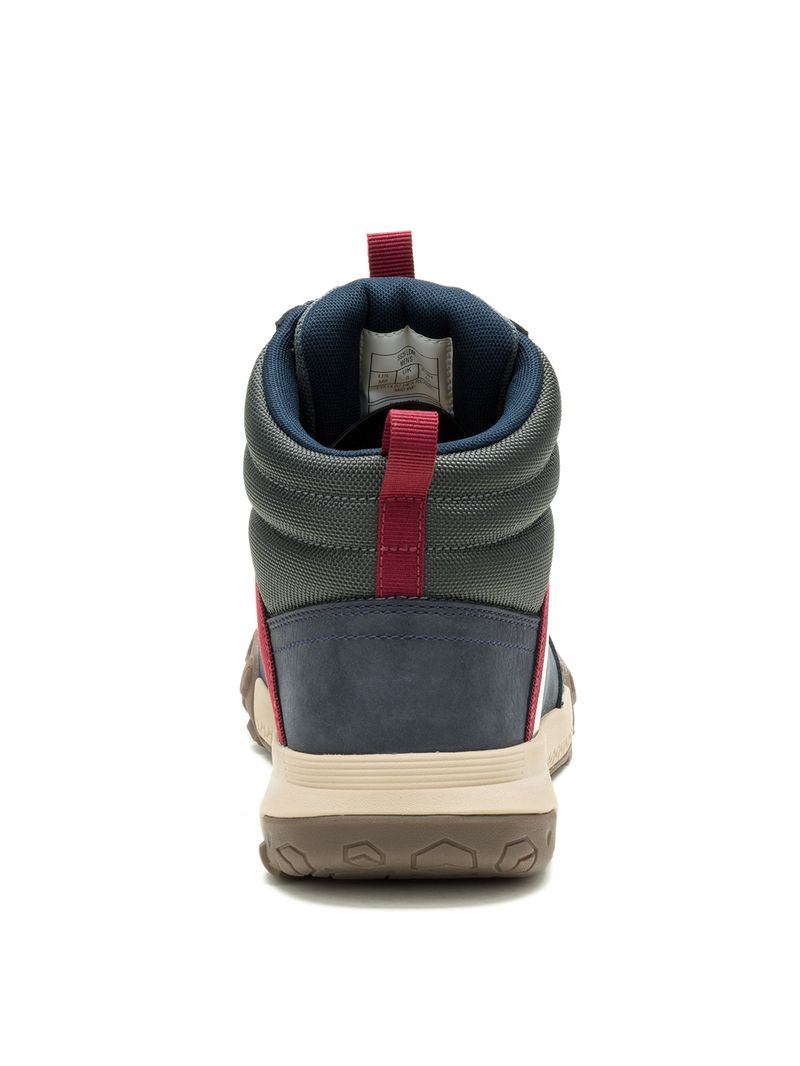 Zapatilla Con Caña Hombre Hex Ready Mid WP Azul Cat