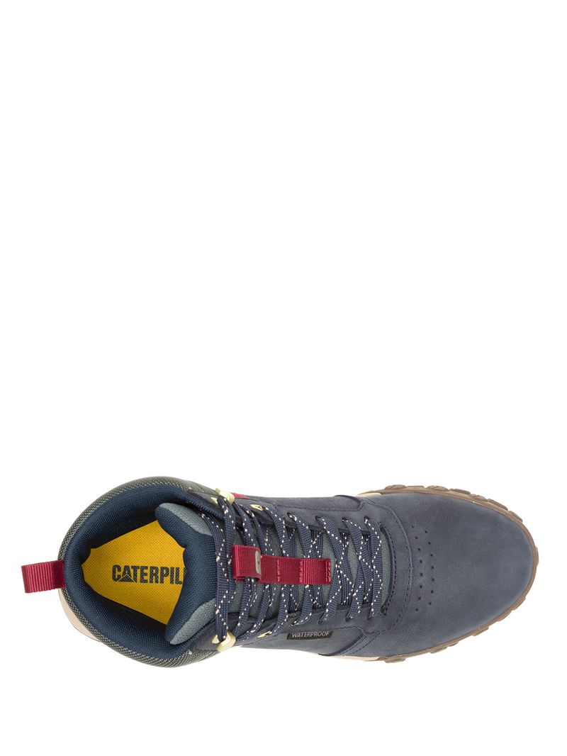 Zapatilla Con Caña Hombre Hex Ready Mid WP Azul Cat