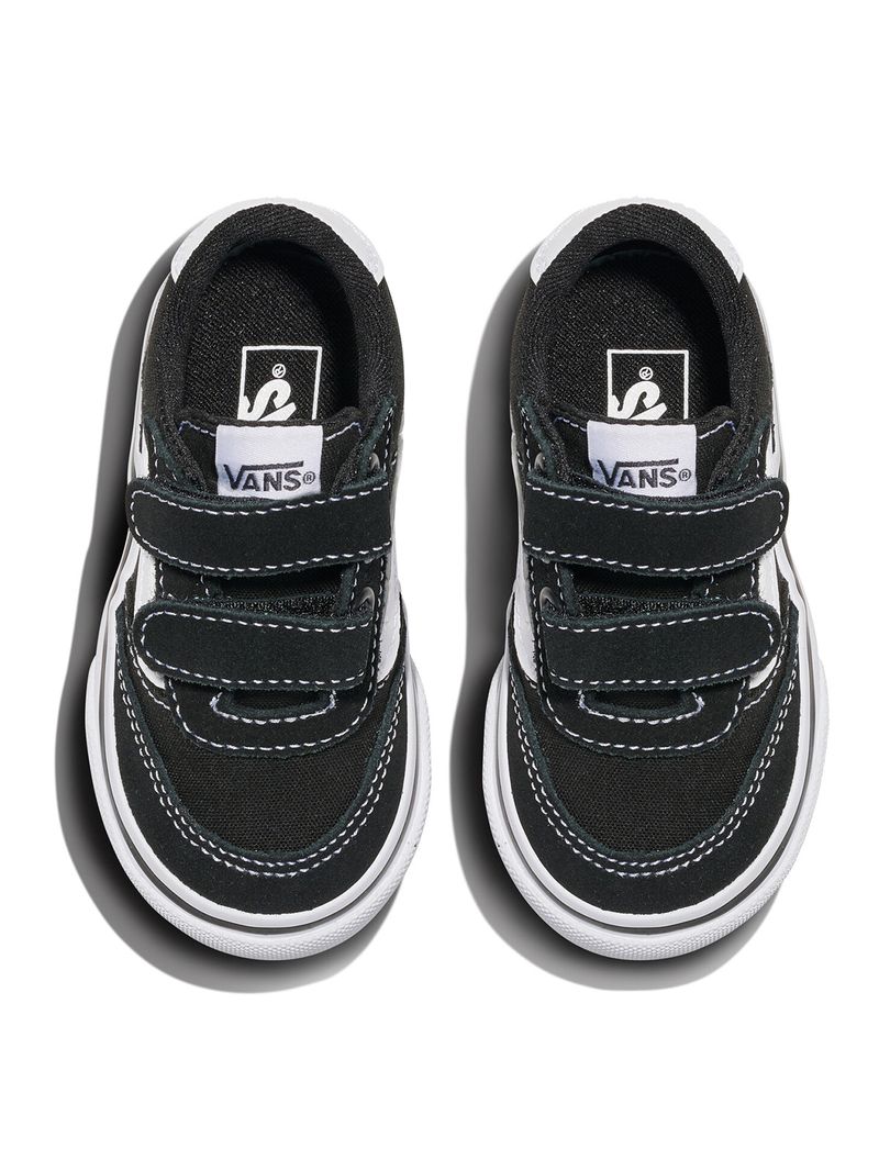 Zapatilla Niño Brooklyn Velcro Negro Vans