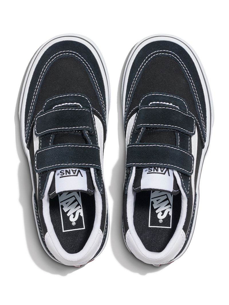 Zapatilla Niño Brooklyn  Velcro Negro Vans