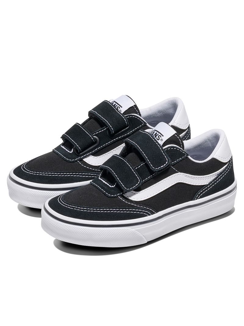 Zapatilla Niño Brooklyn  Velcro Negro Vans